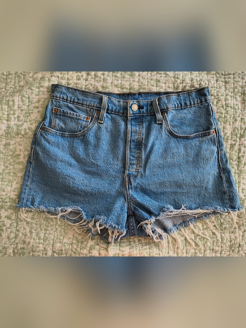 Levi's 501 Jean Denim Shorts Medium Wash Size 32